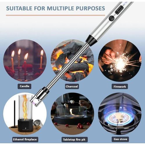WINDPROOF Metal Portable Ignition Lighter Arc Pulse Stick Welding Torches Type-C Rechargeable Electric Lighter Candle Kitchen Item | Buy WINDPROOF Metal Portable Ignition Lighter Arc Pulse Stick Welding Torches Type-C Rechargeable Electric Lighter Candle Kitchen | SPOP Enterprise Global